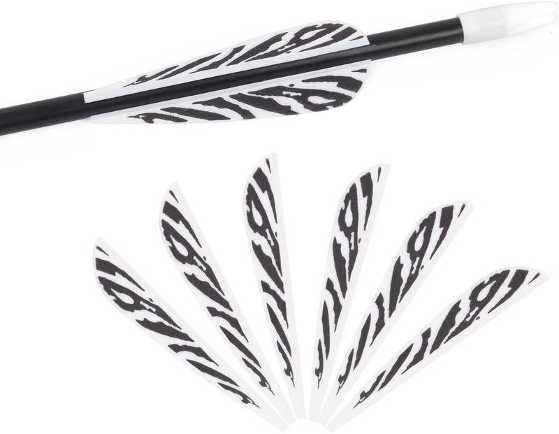 TY Archery 3 Inch Arrow Fletching Vanes Plastic Feather for DIY Archery Hunting Targeting Arrows(Pack of 50) - Image 1